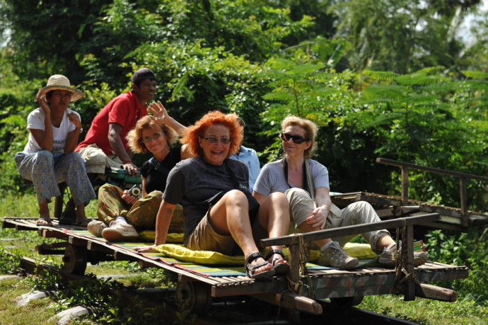 Treno di Bamboo in Battambang